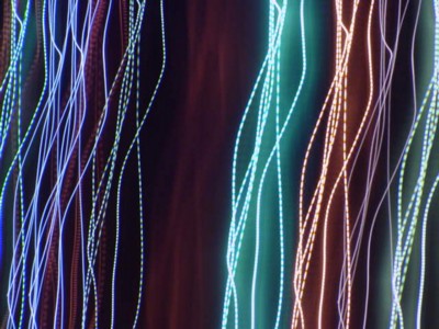 example of line drawing with no shading with light painting effects