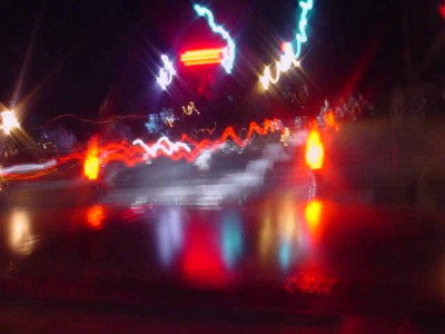 example of abstract composition in light painting